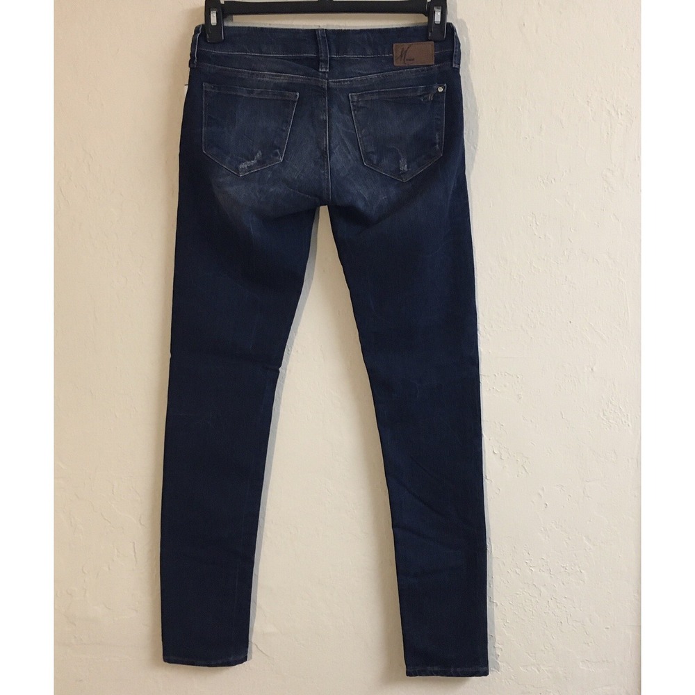 NEW Mavi Jeans 27 Blue Serena Low Rise Super Skinny Faded Denim - Picture 10 of 14